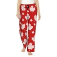 thumbnail image 1 of Fotbe Maple Leaves Women's Pajama Pants,Sleepwear Pants,Pj Bottoms Drawstring And Pockets-Small, 1 of 9