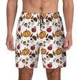 thumbnail image 1 of Fotbe Maple leaf nut Mushroom Men’s Swim Trunks Quick Dry Swim Shorts Board Shorts with Mesh Lining-X-Large, 1 of 9