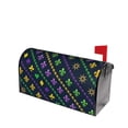 thumbnail image 1 of Fotbe Mardi Gras Strings of Beads Mailbox Covers Post Letter Box Cover Garden Decor Standard Size-25.5x21 in, 1 of 9