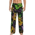 thumbnail image 1 of Fotbe Mardi Gras Surface Men's Pajama Pants,Sleepwear Pants,Pj Bottoms Drawstring And Pockets-Small, 1 of 9