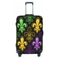 thumbnail image 1 of Fotbe Mardi Gras1 Luggage Cover Protector,Suitcase Protector,Scratch and Dirt Resistant,Fits 18-32 Inch Luggage-Small, 1 of 9