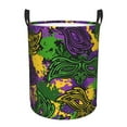thumbnail image 1 of Fotbe Mardi Gras7 Laundry Basket with Handles, Waterproof Large Laundry Hamper, Wash Bag for Corner Dorm, Rolling Laundry Basket with Handles-Medium, 1 of 8