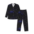 thumbnail image 1 of Fotbe Mathematica Science Pattern Long Sleeve Pajama Set for Men,Sleepwear Set,2-piece Loungewear Set,Soft PJs Comfy Nightwear with Pockets-XX-Large, 1 of 7