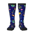 thumbnail image 1 of Fotbe Mathematics And Chemistry print Women's Men's Novelty Crew Socks Cotton Socks Knee High Socks for Walking,Running,Nurses,Pregnancy, 1 of 1