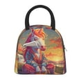 thumbnail image 1 of Fotbe Meditating Cute Horse Pattern Lunch Bag, Insulated Lunch Box, Small Leakproof Cooler Food Lunch Containers Reusable High Capacity Lunch Tote Bags for Work, Travel, Outdoor, 1 of 6