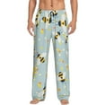 thumbnail image 1 of Fotbe Men'S Beesclassic Pajama Pants With Elastic Waist And Drawstring Pockets，Pajama Pants Mens Lounge Pants Super Soft, 1 of 9