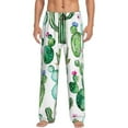 thumbnail image 1 of Fotbe Men'S Cactus Plants1classic Pajama Pants With Elastic Waist And Drawstring Pockets，Pajama Pants Mens Lounge Pants Super Soft, 1 of 9
