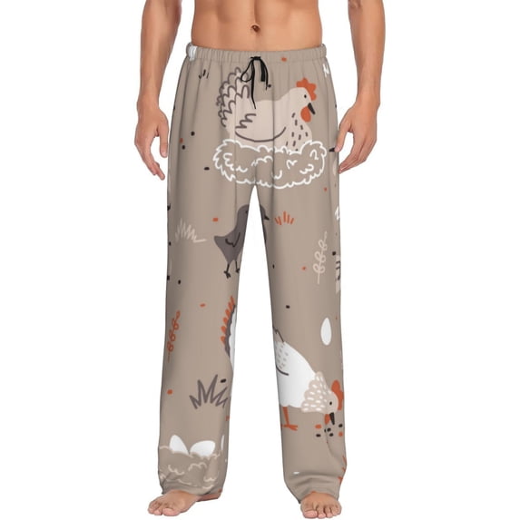 Fotbe Men'S Chickenclassic Pajama Pants With Elastic Waist And Drawstring Pockets,Pajama Pants Mens Lounge Pants Super Soft