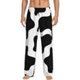 thumbnail image 1 of Fotbe Men'S Cow Print Black Whiteclassic Pajama Pants With Elastic Waist And Drawstring Pockets，Pajama Pants Mens Lounge Pants Super Soft, 1 of 9