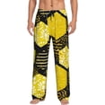 thumbnail image 1 of Fotbe Men'S Geometric Pattern With Beeclassic Pajama Pants With Elastic Waist And Drawstring Pockets，Pajama Pants Mens Lounge Pants Super Soft, 1 of 9