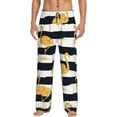 thumbnail image 1 of Fotbe Men'S Gold Flamingoclassic Pajama Pants With Elastic Waist And Drawstring Pockets，Pajama Pants Mens Lounge Pants Super Soft, 1 of 9