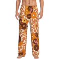 thumbnail image 1 of Fotbe Men'S Hippie Ditsy Floralclassic Pajama Pants With Elastic Waist And Drawstring Pockets，Pajama Pants Mens Lounge Pants Super Soft, 1 of 9