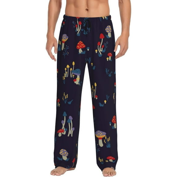 Fotbe Men'S Mushrooms3classic Pajama Pants With Elastic Waist And Drawstring Pockets,Pajama Pants Mens Lounge Pants Super Soft