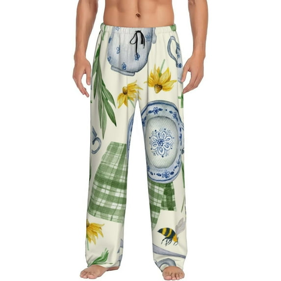 Fotbe Men'S Vintage Utensilsclassic Pajama Pants With Elastic Waist And Drawstring Pockets,Pajama Pants Mens Lounge Pants Super Soft