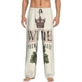 thumbnail image 1 of Fotbe Men'S Wineclassic Pajama Pants With Elastic Waist And Drawstring Pockets，Pajama Pants Mens Lounge Pants Super Soft, 1 of 9
