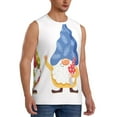 thumbnail image 1 of Fotbe Men's Autumn Funny Gnomes Print Men's Sleeveless Muscle Tank Tops Casual T-Shirts for Gym Workout Beach-3X-Large, 1 of 8