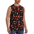thumbnail image 1 of Fotbe Men's BBQ Print Men's Sleeveless Muscle Tank Tops Casual T-Shirts for Gym Workout Beach-3X-Large, 1 of 8