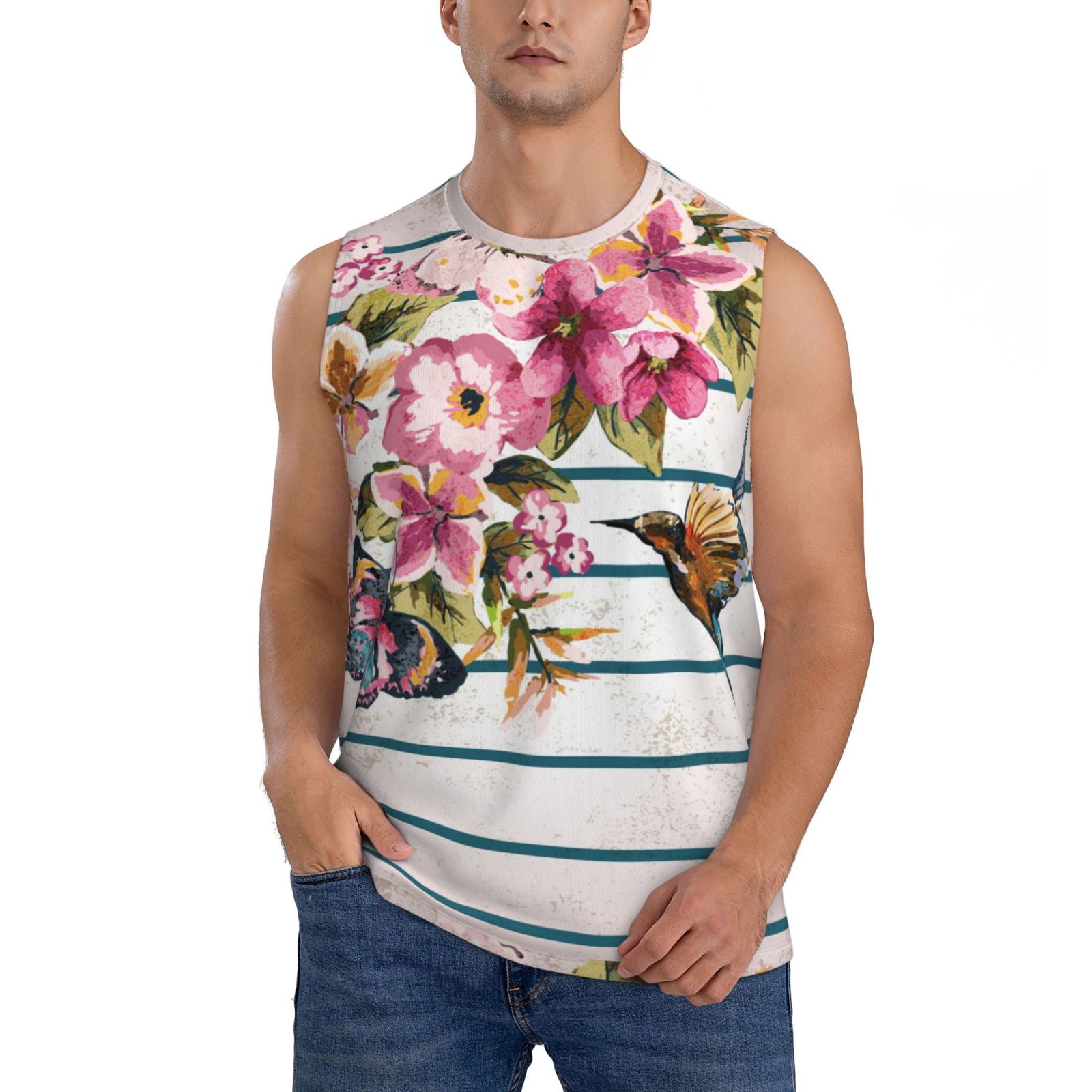 Cute Flower Floral Print Men's Joggers