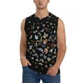 thumbnail image 1 of Fotbe Men's Butterfly1 Print Men's Sleeveless Muscle Tank Tops Casual T-Shirts for Gym Workout Beach-XX-Large, 1 of 8