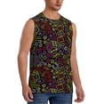 thumbnail image 1 of Fotbe Men's Casino Icons Print Men's Sleeveless Muscle Tank Tops Casual T-Shirts for Gym Workout Beach-Large, 1 of 8