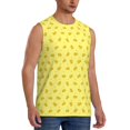 thumbnail image 1 of Fotbe Men's Cheese 1 Print Men's Sleeveless Muscle Tank Tops Casual T-Shirts for Gym Workout Beach-X-Large, 1 of 8