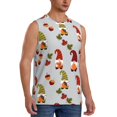 thumbnail image 1 of Fotbe Men's Cute Autumn Gnomes Print Men's Sleeveless Muscle Tank Tops Casual T-Shirts for Gym Workout Beach-XX-Large, 1 of 8