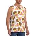 thumbnail image 1 of Fotbe Men's Cute Ice Cream Print Men's Sleeveless Muscle Tank Tops Casual T-Shirts for Gym Workout Beach-Large, 1 of 8