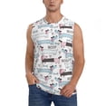 thumbnail image 1 of Fotbe Men's Dachshund Dog Puppy Print Men's Sleeveless Muscle Tank Tops Casual T-Shirts for Gym Workout Beach-Small, 1 of 8