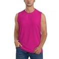 thumbnail image 1 of Fotbe Men's Darkmagenta Print Men's Sleeveless Muscle Tank Tops Casual T-Shirts for Gym Workout Beach-X-Large, 1 of 8