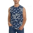 Fotbe Men's Dragon Print Men's Sleeveless Muscle Tank Tops Casual T