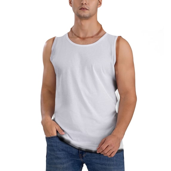 Fotbe Men's Easter Rabbit Print Men's Sleeveless Muscle Tank Tops Casual T-Shirts for Gym Workout Beach-XX-Large