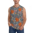 thumbnail image 1 of Fotbe Men's Floral Squirrel Print Men's Sleeveless Muscle Tank Tops Casual T-Shirts for Gym Workout Beach-Medium, 1 of 8