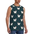 thumbnail image 1 of Fotbe Men's Funny Chicken Print Men's Sleeveless Muscle Tank Tops Casual T-Shirts for Gym Workout Beach-X-Large, 1 of 8
