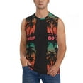 thumbnail image 1 of Fotbe Men's Go Surfer Print Men's Sleeveless Muscle Tank Tops Casual T-Shirts for Gym Workout Beach-Medium, 1 of 8