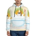 thumbnail image 1 of Fotbe Men's Hoodie with Corgi In The Shower Cap Bathing Pattern - Kangaroo Pocket Pullover Hooded Sweatshirt, Perfect for Daily Wear, Travel, and Home-XX-Large, 1 of 7