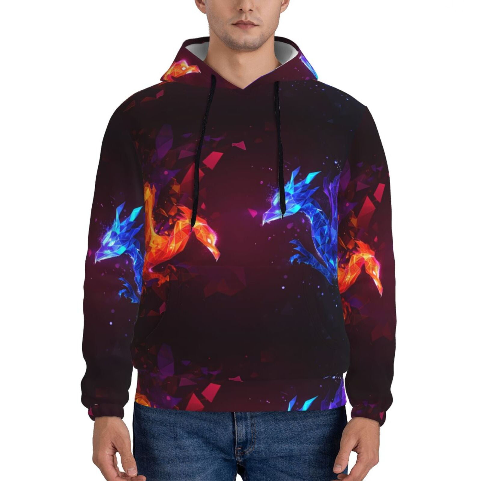 Red Bird Unisex Hoodie Front Print