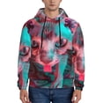thumbnail image 1 of Fotbe Men's Hoodie with Psychedelic Hairless Cat Pattern - Kangaroo Pocket Pullover Hooded Sweatshirt, Perfect for Daily Wear, Travel, and Home-3X-Large, 1 of 7