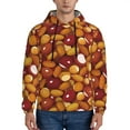 thumbnail image 1 of Fotbe Men's Hoodie with Almond Nuts Pattern - Kangaroo Pocket Pullover Hooded Sweatshirt, Perfect for Daily Wear, Travel, and Home-XX-Large, 1 of 7