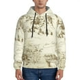 thumbnail image 1 of Fotbe Men's Hoodie with American Monuments Pattern - Kangaroo Pocket Pullover Hooded Sweatshirt, Perfect for Daily Wear, Travel, and Home-4X-Large, 1 of 7