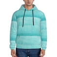 thumbnail image 1 of Fotbe Men's Hoodie with Blue And Turquoise Pattern - Kangaroo Pocket Pullover Hooded Sweatshirt, Perfect for Daily Wear, Travel, and Home-3X-Large, 1 of 7