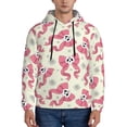 thumbnail image 1 of Fotbe Men's Hoodie with Bow With Sugar Skull Pattern - Kangaroo Pocket Pullover Hooded Sweatshirt, Perfect for Daily Wear, Travel, and Home-Large, 1 of 7