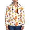thumbnail image 1 of Fotbe Men's Hoodie with Cartoon Squirrel Pattern - Kangaroo Pocket Pullover Hooded Sweatshirt, Perfect for Daily Wear, Travel, and Home-Medium, 1 of 7