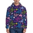 thumbnail image 1 of Fotbe Men's Hoodie with Colorful Butterflies Pattern - Kangaroo Pocket Pullover Hooded Sweatshirt, Perfect for Daily Wear, Travel, and Home-XX-Large, 1 of 7
