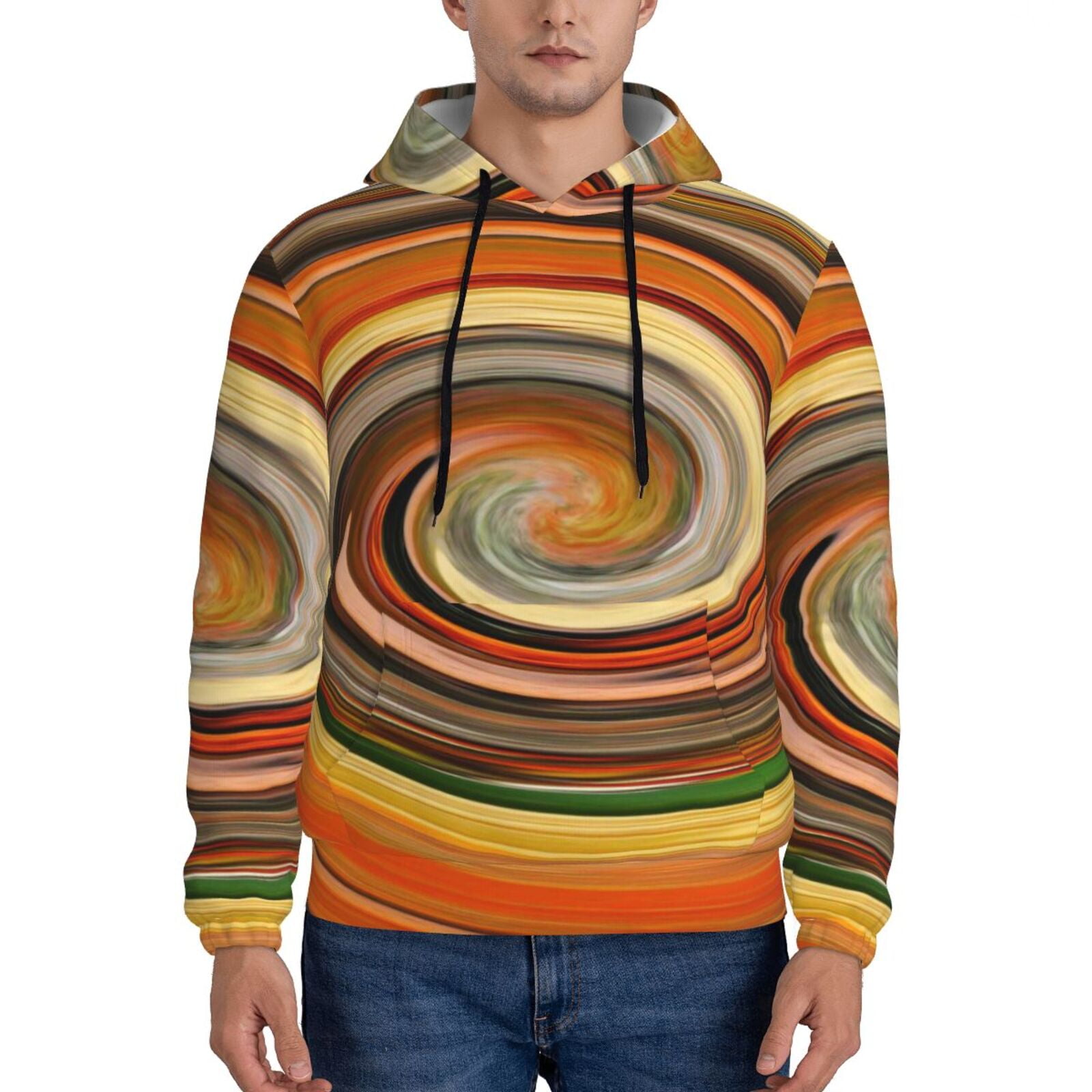 Golden Bug Pattern Print Men Women Pullover Hoodie