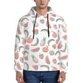 thumbnail image 1 of Fotbe Men's Hoodie with Fruit Pattern - Kangaroo Pocket Pullover Hooded Sweatshirt, Perfect for Daily Wear, Travel, and Home-4X-Large, 1 of 7