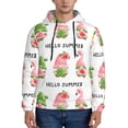 thumbnail image 1 of Fotbe Men's Hoodie with Hello Summer Gnome Pattern - Kangaroo Pocket Pullover Hooded Sweatshirt, Perfect for Daily Wear, Travel, and Home-4X-Large, 1 of 7