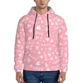 thumbnail image 1 of Fotbe Men's Hoodie with Love Pattern - Kangaroo Pocket Pullover Hooded Sweatshirt, Perfect for Daily Wear, Travel, and Home-XX-Large, 1 of 7