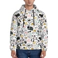 thumbnail image 1 of Fotbe Men's Hoodie with Puppy Pattern - Kangaroo Pocket Pullover Hooded Sweatshirt, Perfect for Daily Wear, Travel, and Home-4X-Large, 1 of 7