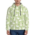 thumbnail image 1 of Fotbe Men's Hoodie with Rabbit And Carrot (2) Pattern - Kangaroo Pocket Pullover Hooded Sweatshirt, Perfect for Daily Wear, Travel, and Home-Large, 1 of 7