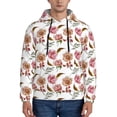thumbnail image 1 of Fotbe Men's Hoodie with Rose Flowers Pattern - Kangaroo Pocket Pullover Hooded Sweatshirt, Perfect for Daily Wear, Travel, and Home-4X-Large, 1 of 7